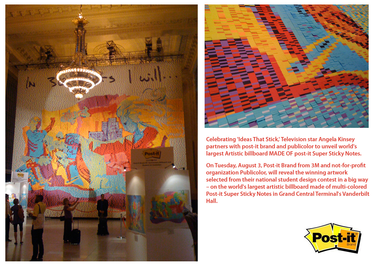 Post-it Brand: Grand Central Station exhibit • Ads of the World™
