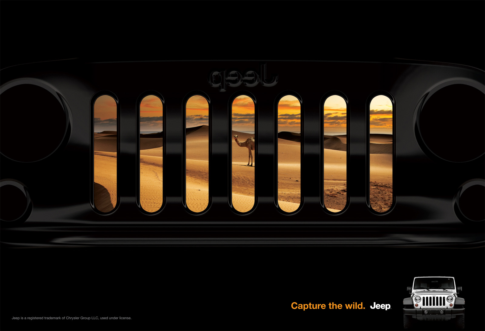 Jeep: Grill, Wrangler, Grill, Compass, Grill, Liberty • Ads of the World™ |  Part of The Clio Network