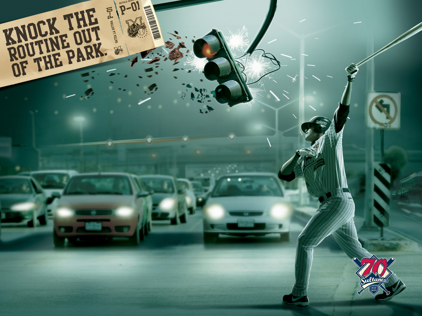 Sultanes: Knock the Routine out of the Park, Traffic, Knock the Rou •  Ads of the World™